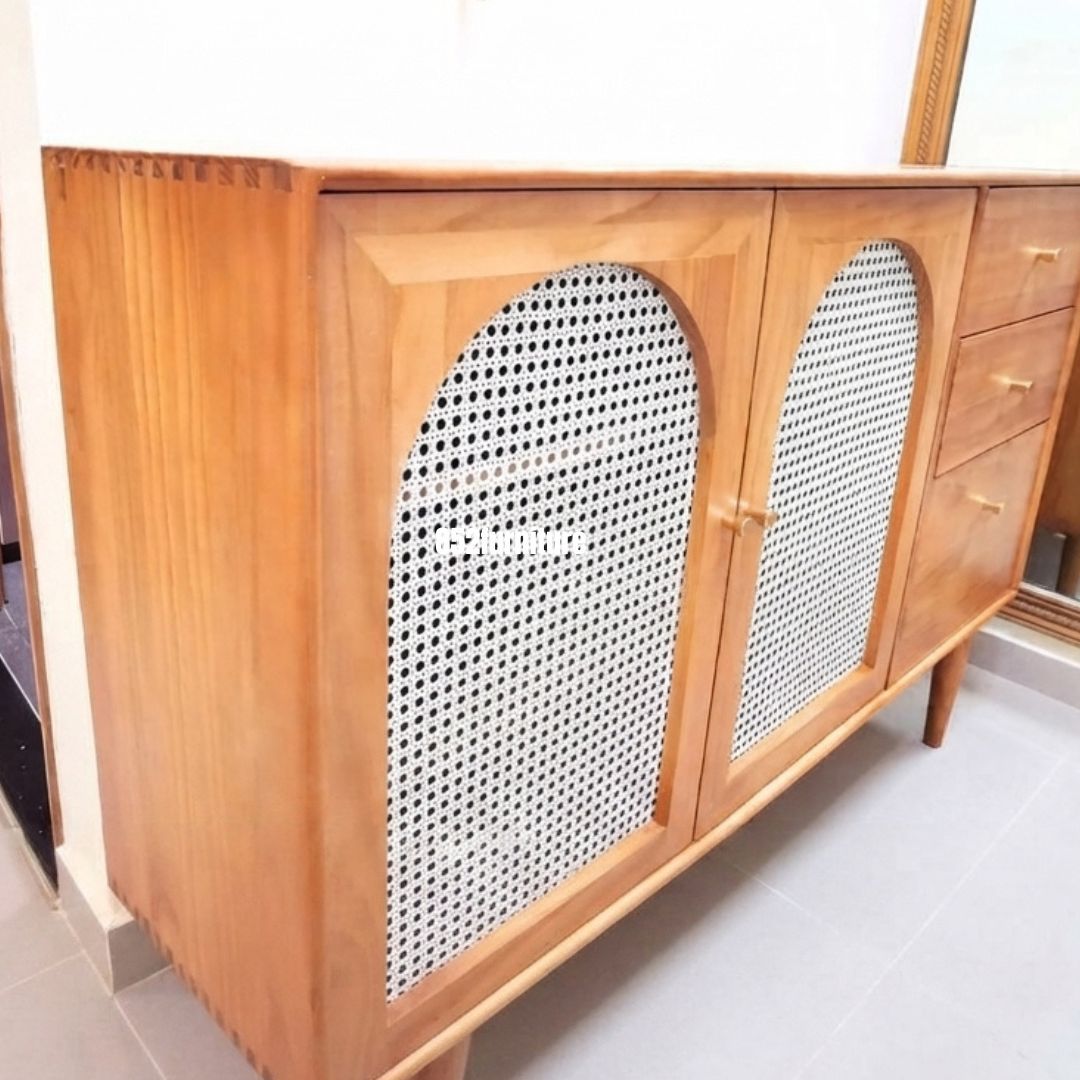 (包送貨安裝 | Delivery and Assembly Included) A430藤面飾櫃 (Rattan Decorative Sideboard)