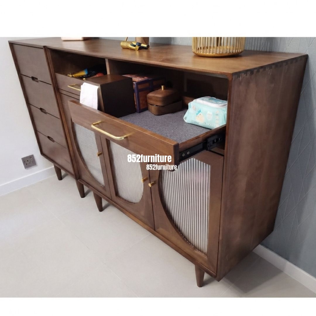 (包送貨安裝 | Delivery and Assembly Included) A507玻璃餐邊櫃 (Dining Sideboard)