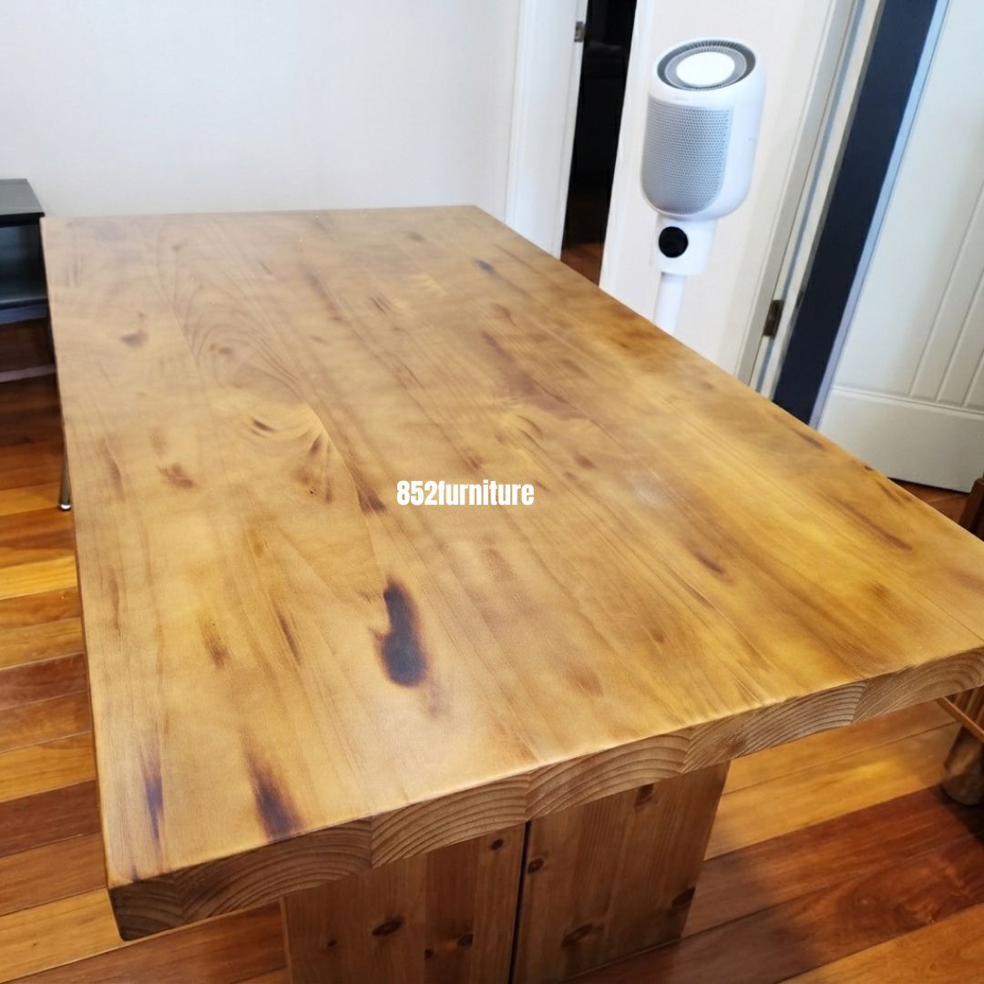(包送貨安裝 | Delivery and Assembly Included) A529原木實木餐桌 (dining table)