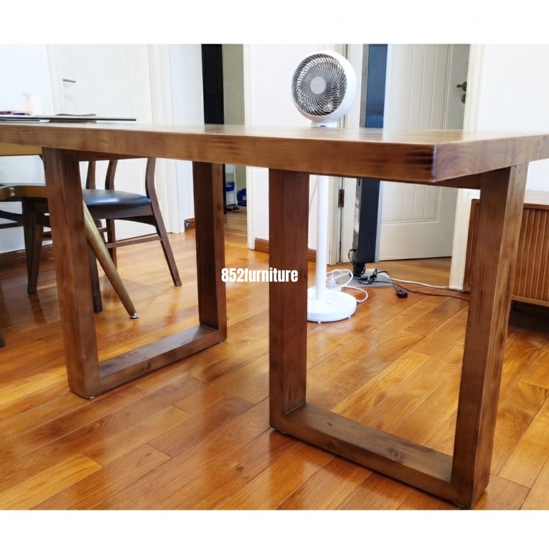 (包送貨安裝 | Delivery and Assembly Included) A529原木實木餐桌 (dining table)