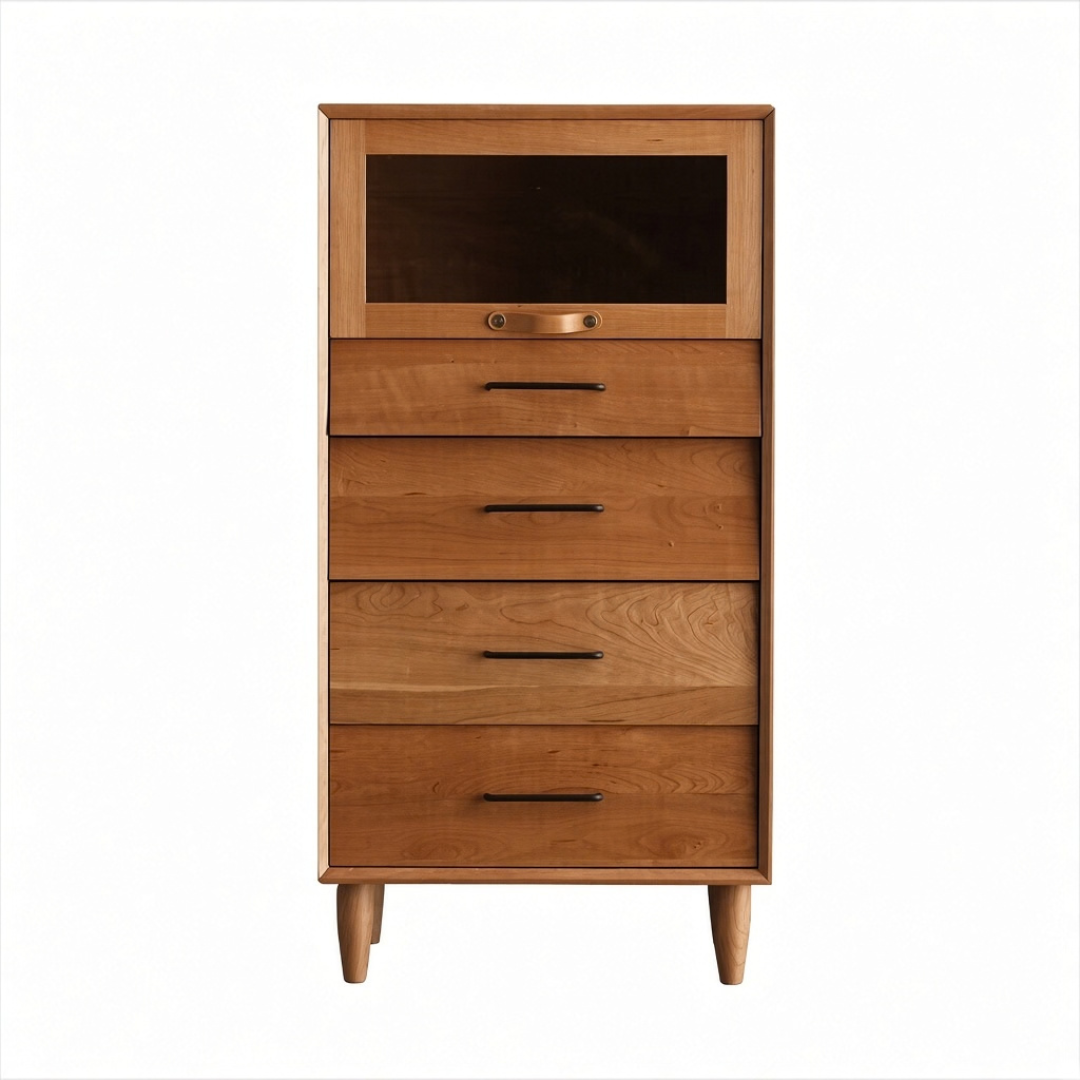 (包送貨安裝 | Delivery and Assembly Included) A037 日式實木五斗櫃 (chest of drawers)