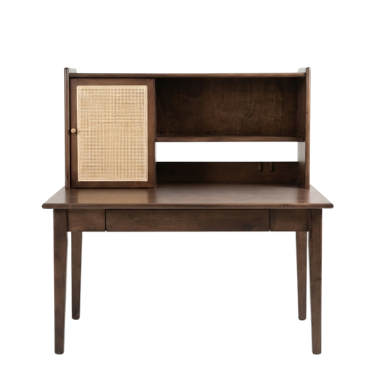 (包送貨安裝 | Delivery and Assembly Included) A061 簡約日式書台(rattan desk)