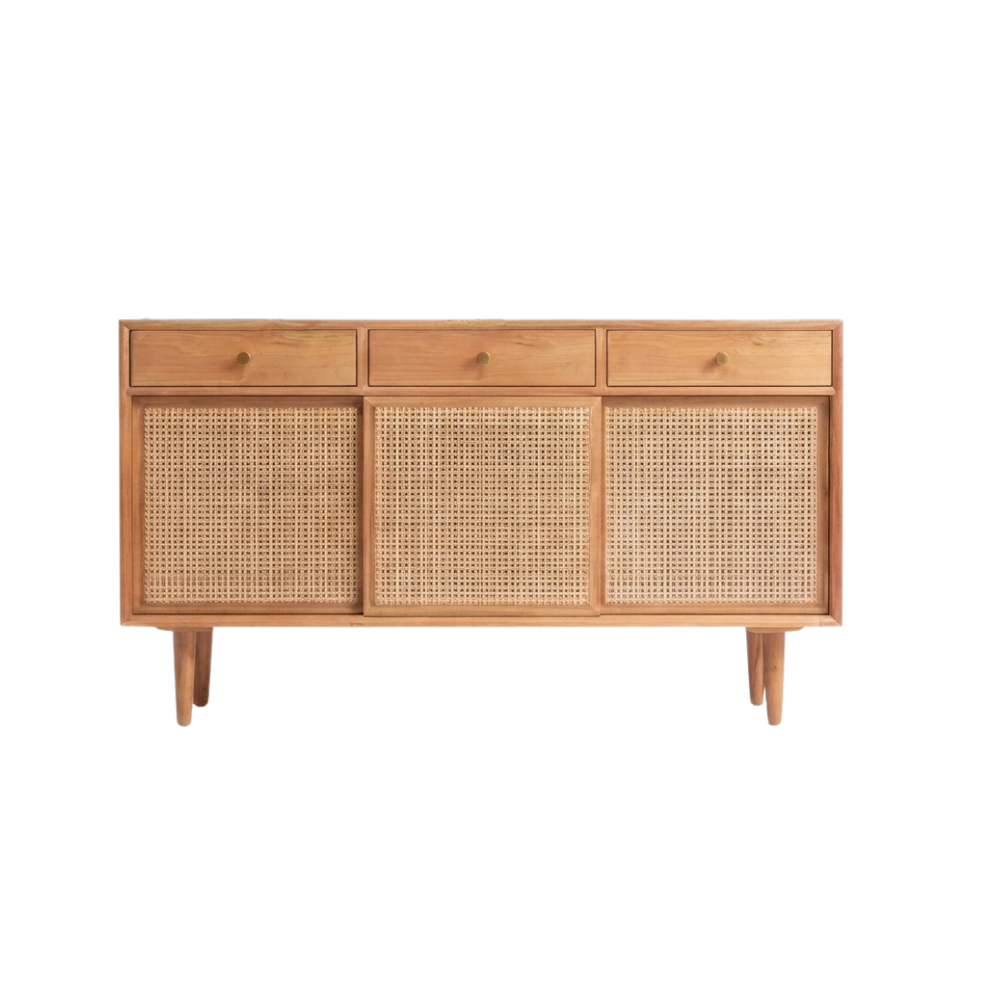 (包送貨安裝 | Delivery and Assembly Included)  A077藤織門餐邊櫃(rattan door dining sideboard)