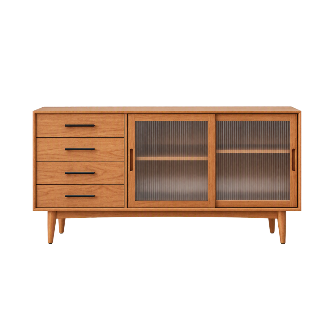 (包送貨安裝 | Delivery and Assembly Included) A109 日式長虹玻璃餐邊櫃 (dining sideboard)