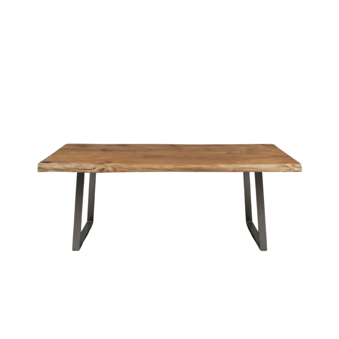 (包送貨安裝 | Delivery and Assembly Included)   A114 原木不規則實木餐桌 (dining table)