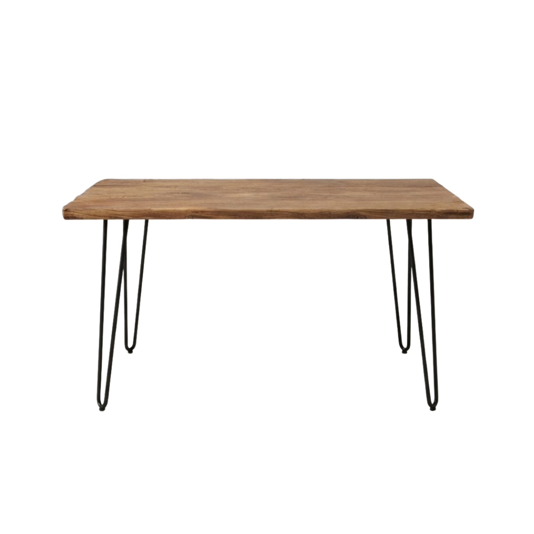 (包送貨安裝 | Delivery and Assembly Included) A115 老榆木實木餐桌 (elm dining table)
