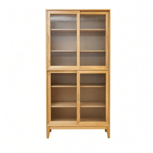(包送貨安裝 | Delivery and Assembly Included) A118 日式長虹玻璃實木餐櫃 (dining sideboard)