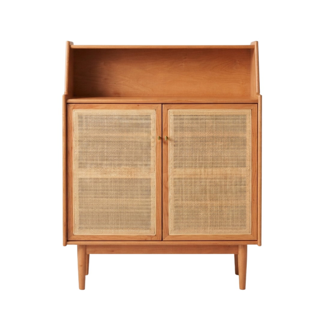 (包送貨安裝 | Delivery and Assembly Included) A124 簡約日式藤鞋櫃 (rattan shoe cabinet)