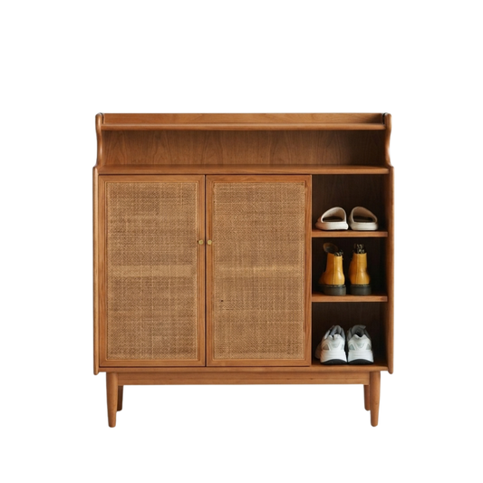 (包送貨安裝 | Delivery and Assembly Included)  A125 日式藤織面鞋櫃 (rattan shoe cabinet)