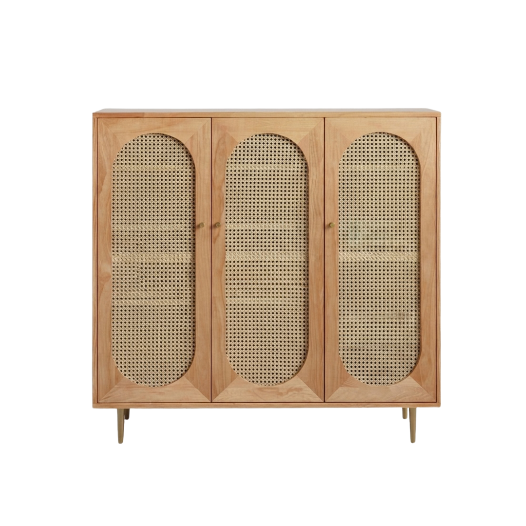 (包送貨安裝 | Delivery and Assembly Included) A224 日式藤面鞋櫃 (Rattan shoe cabinet)