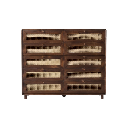 (包送貨安裝 | Delivery and Assembly Included) A292 日式藤面斗櫃 (Rattan chest of drawers)
