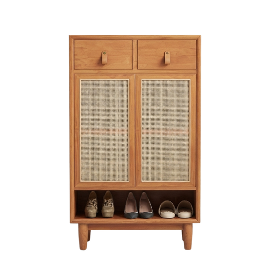 (包送貨安裝 | Delivery and Assembly Included) A413藤織面鞋櫃 (rattan shoe cabinet)