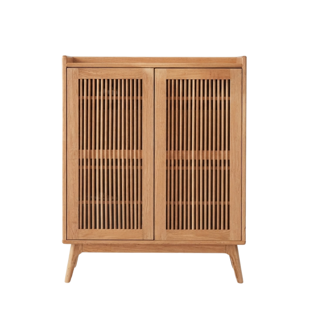 (包送貨安裝 | Delivery and Assembly Included) A355 日式橡木條子鞋櫃 (Oak shoe cabinet)