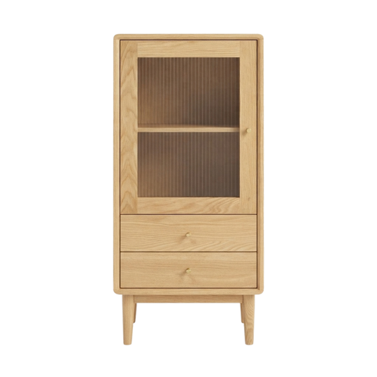 (包送貨安裝 | Delivery and Assembly Included) A372日式實木展示櫃 (Wooden display cabinet)