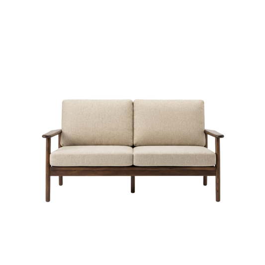 (包送貨安裝 | Delivery and Assembly Included) A410日式木制布梳化 (Fabric Sofa)