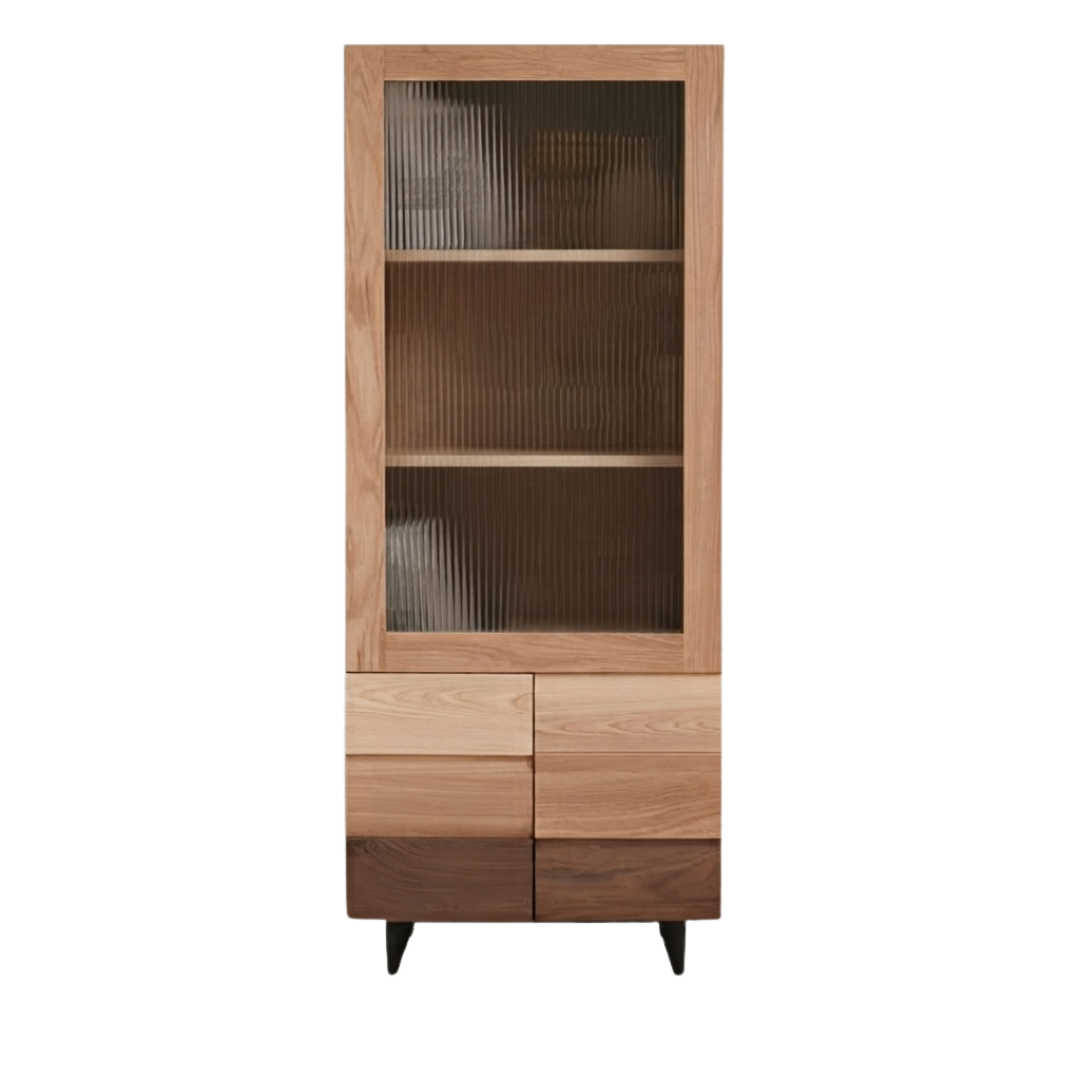 (包送貨安裝 | Delivery and Assembly Included) A499日式實木展示櫃 (Wooden display cabinet)