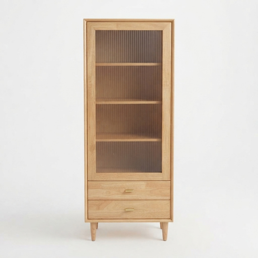 (包送貨安裝 | Delivery and Assembly Included) A500日式實木展示櫃 (Wooden display cabinet)