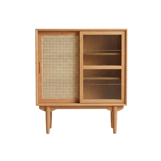 (包送貨安裝 | Delivery and Assembly Included) A581藤織門餐邊櫃(rattan dining sideboard)