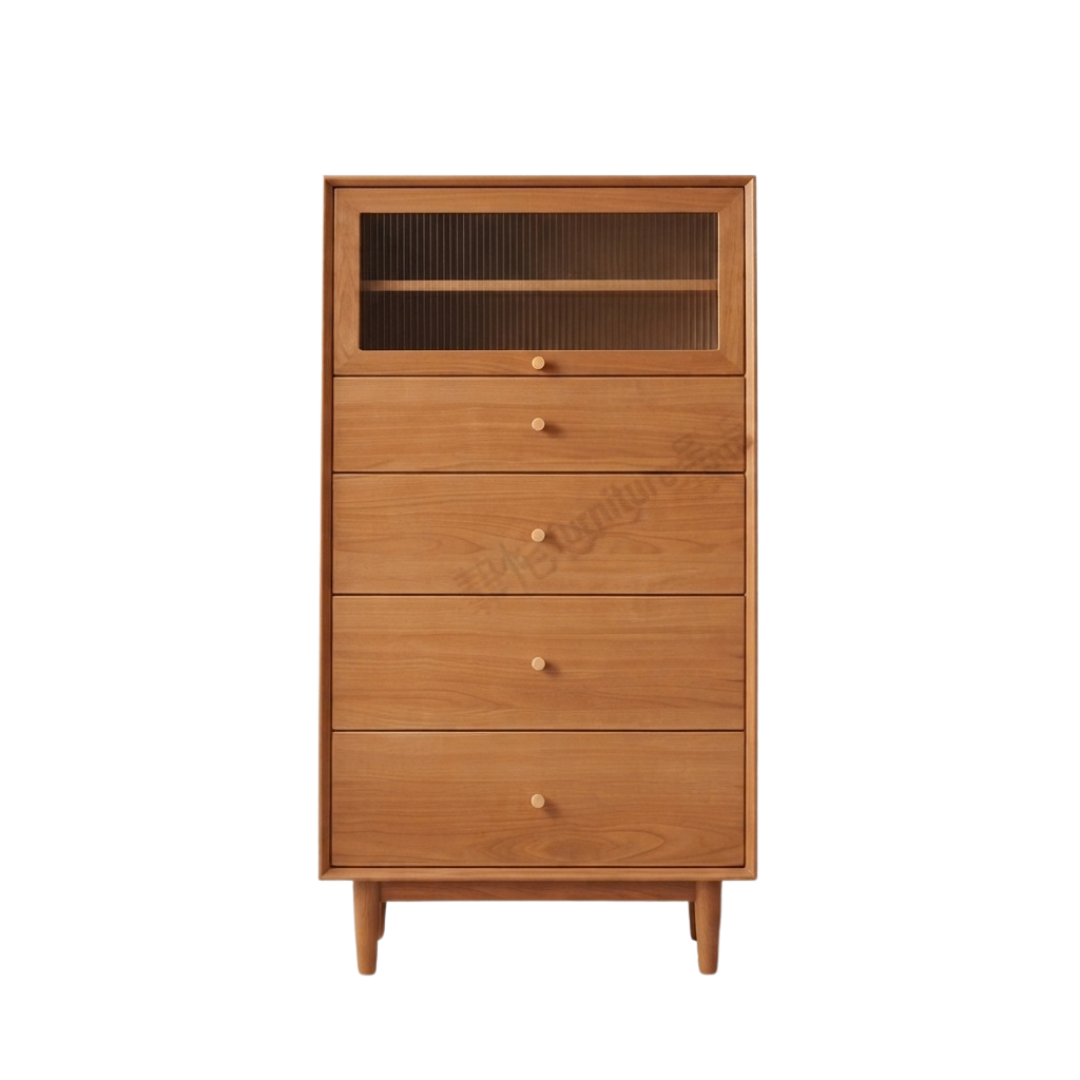 (包送貨安裝 | Delivery and Assembly Included) A600日式實木五斗櫃 (chest of drawers)