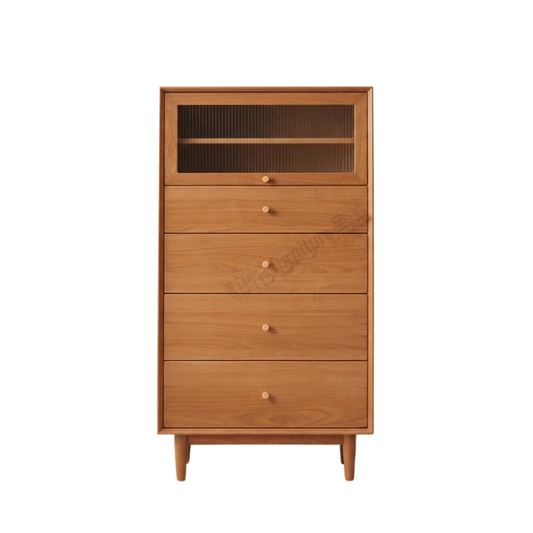 (包送貨安裝 | Delivery and Assembly Included) A600日式實木五斗櫃 (chest of drawers)