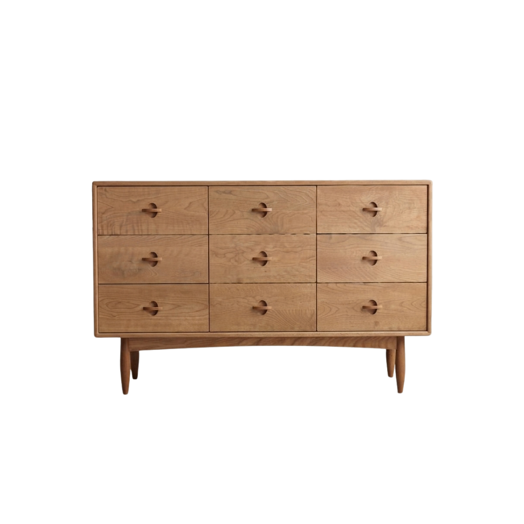 (包送貨安裝 | Delivery and Assembly Included) A609實木九斗櫃 (Chest of drawers)