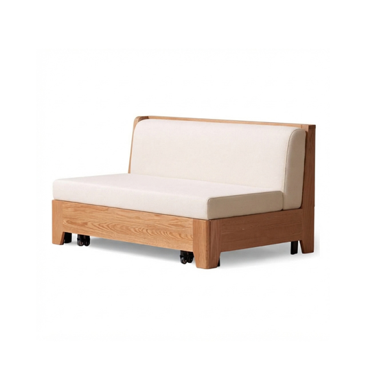 (包送貨安裝 | Delivery and Assembly Included) A634日式布藝梳化床 (Wooden fabric sofa bed)