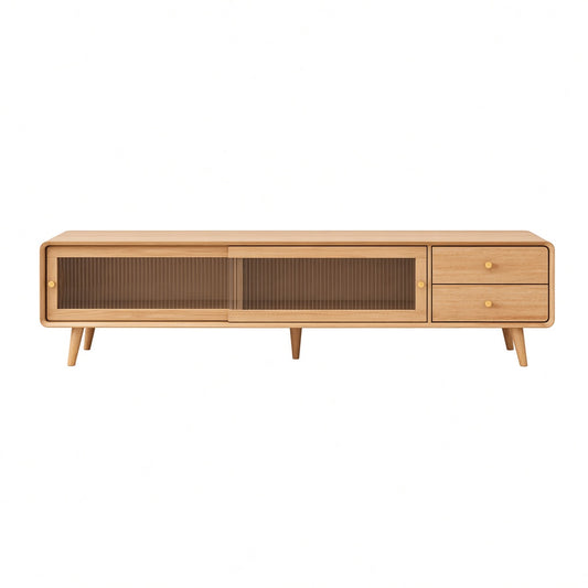(包送貨安裝 | Delivery and Assembly Included)  A514 日式玻璃電視櫃 (tv cabinet)