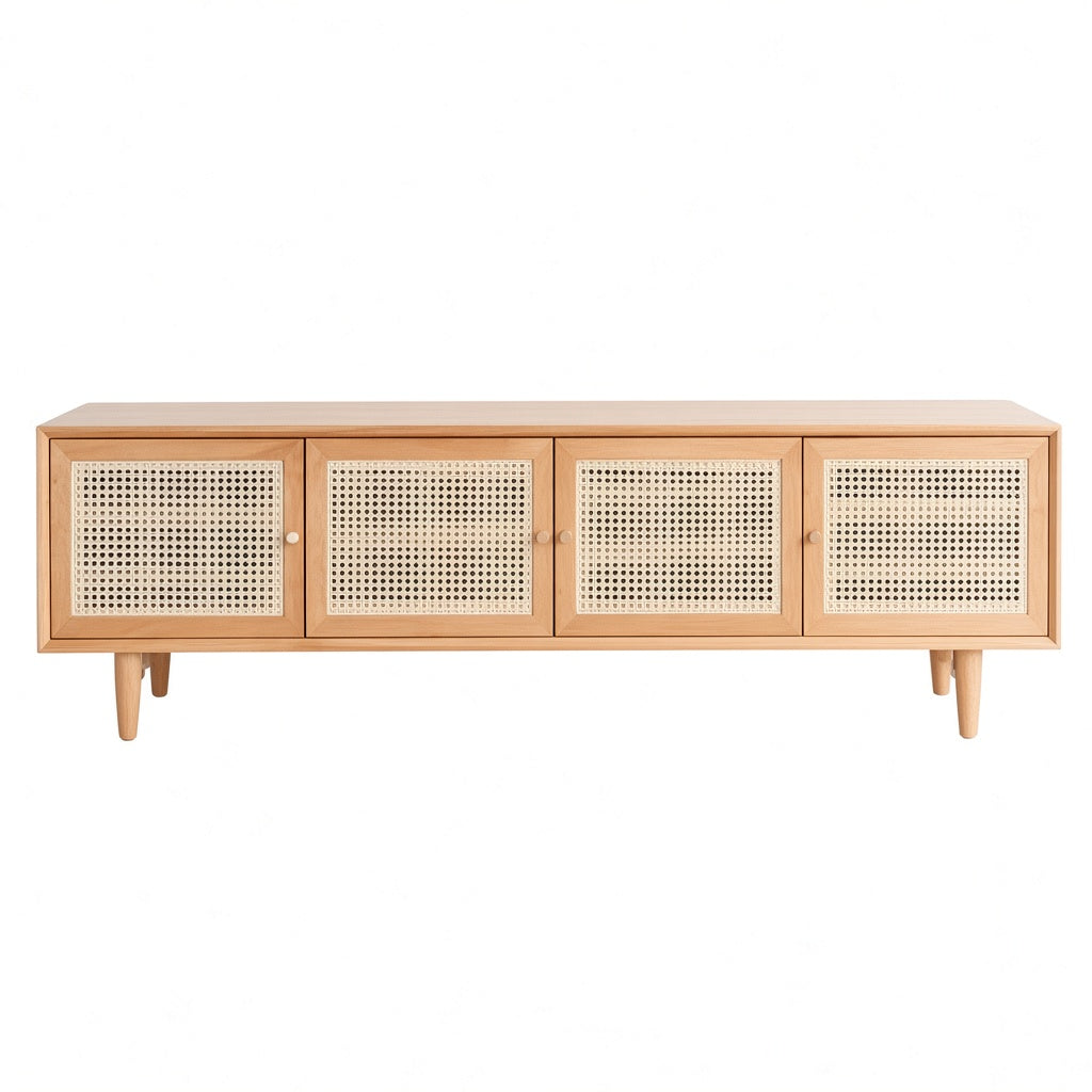 (包送貨安裝 | Delivery and Assembly Included) A009 日式藤面電視櫃 (rattan tv cabinet)
